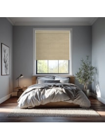 Linen Taupe Blackout Electric Roller Blind