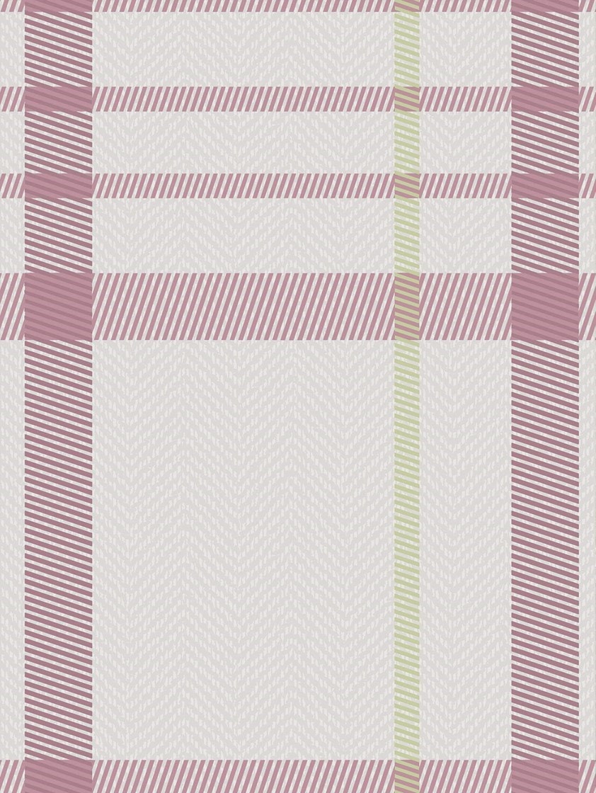 Devon Check Dusky Pink Roller Blind