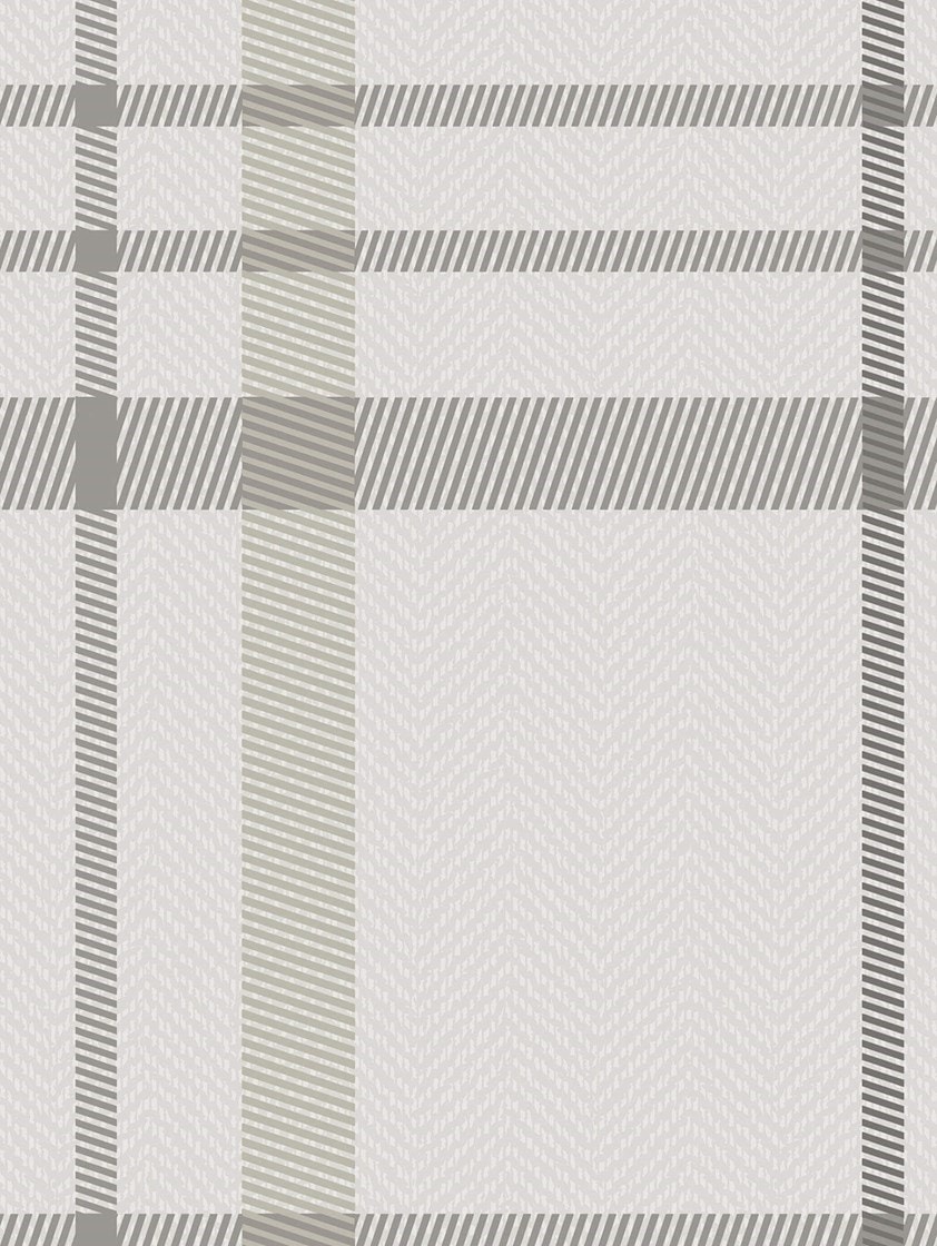 Devon Check Natural Roller Blind