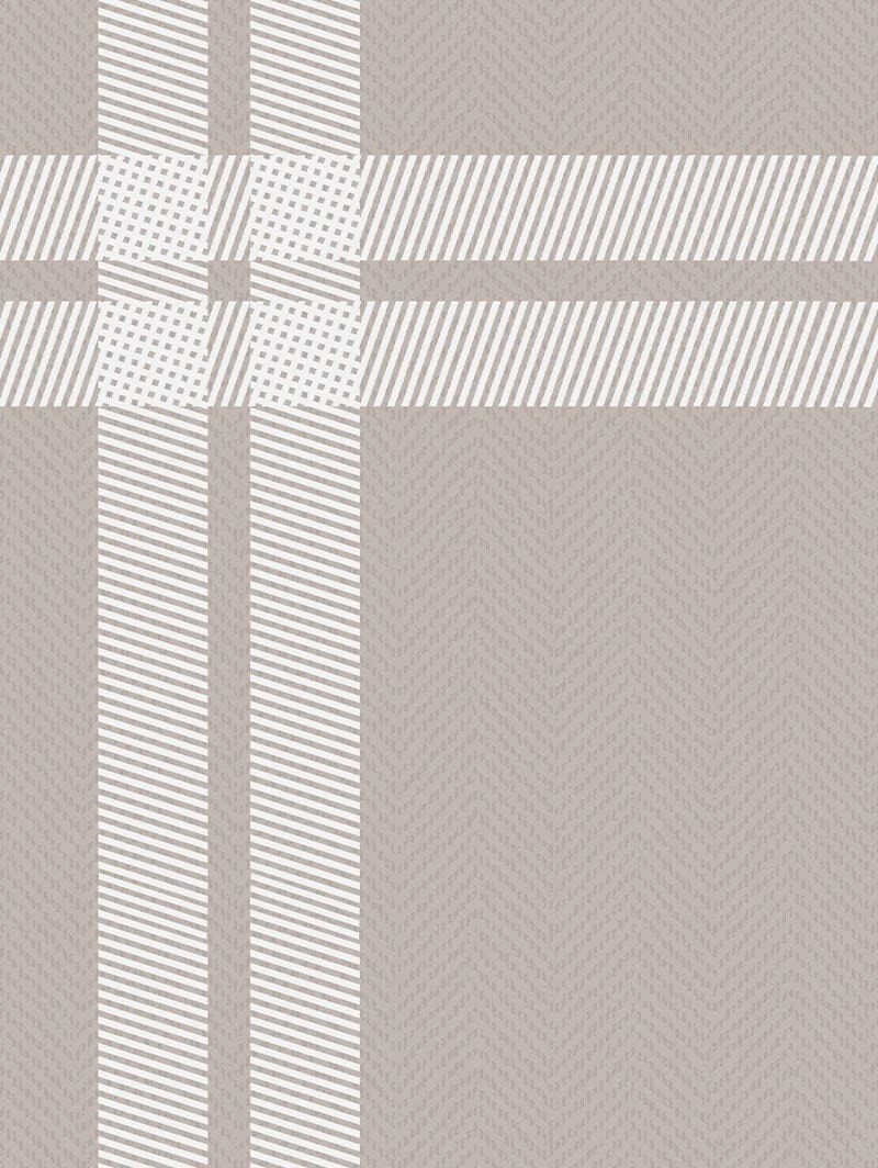 Herringbone Check Taupe Roller Blind