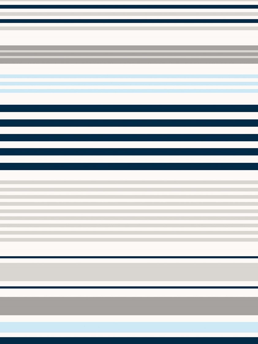 Sailor Stripe Marine Blue Roller Blind