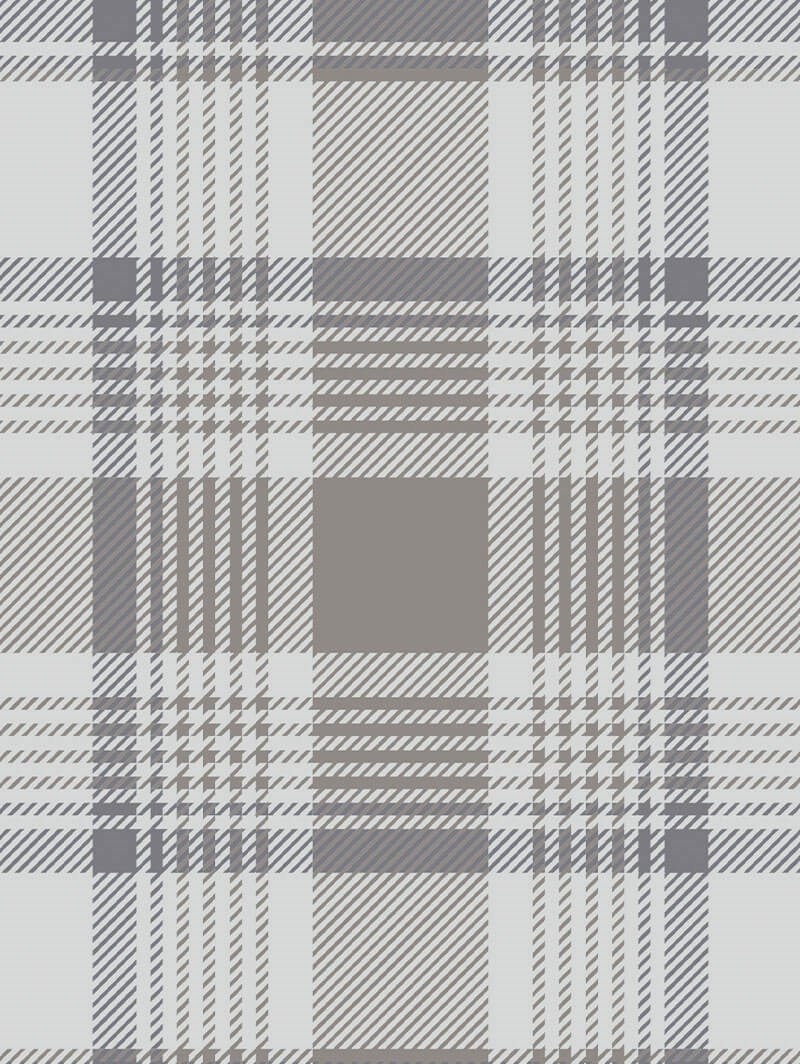 Wallace Check Stone Grey Roller Blind