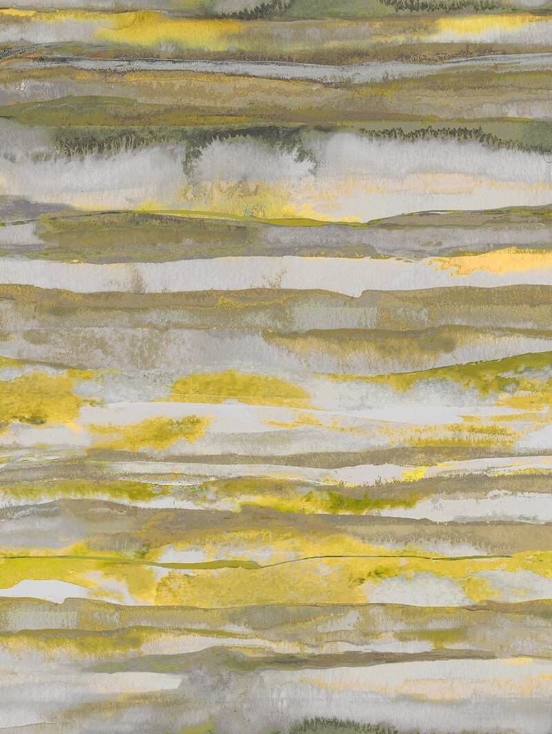 Aquarelle Stripe Mustard Roller Blind