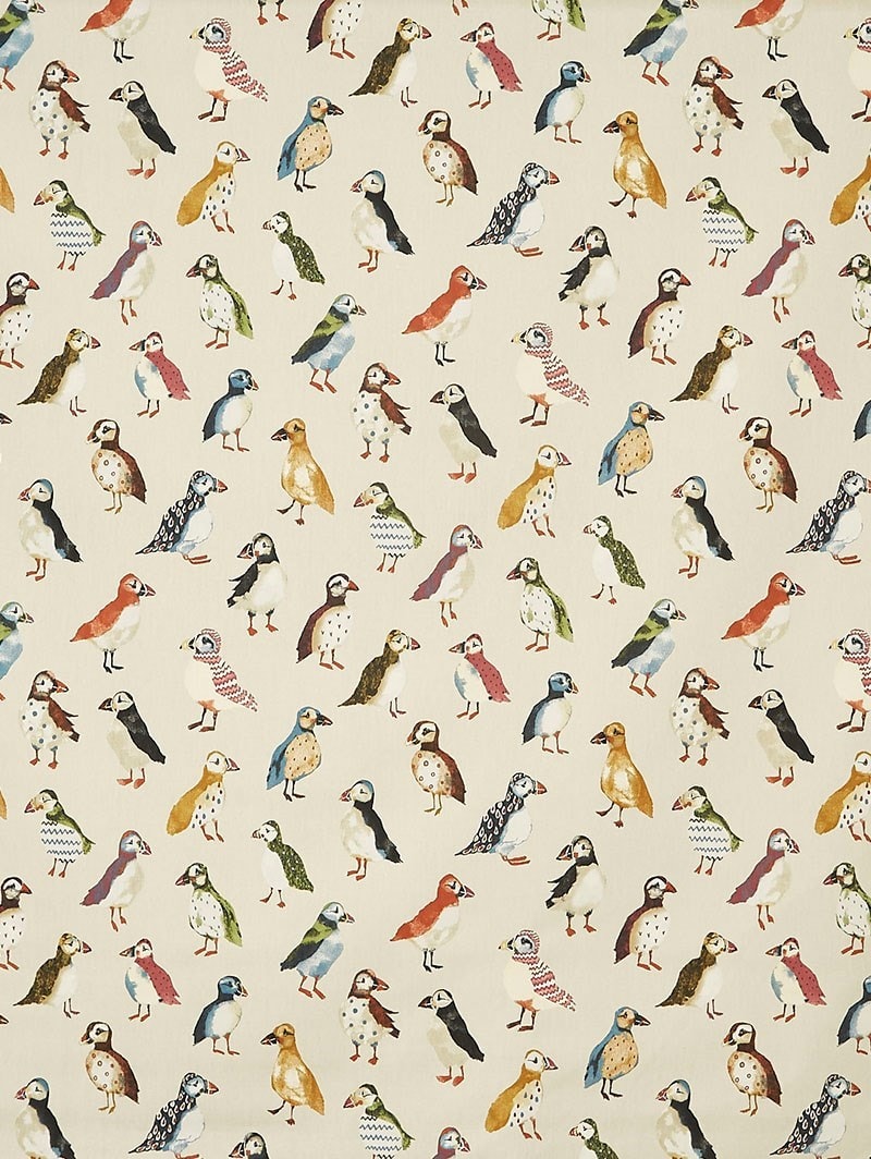 Puffin Driftwood Roman Blind