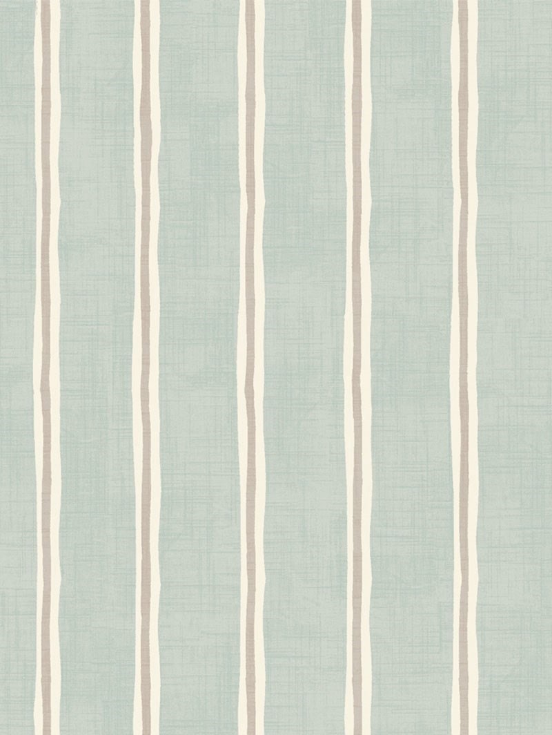 Rowing Stripe Duckegg Roman Blind