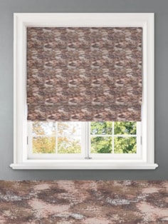 Allegany Ginger Abstract Pattern Roman Blind