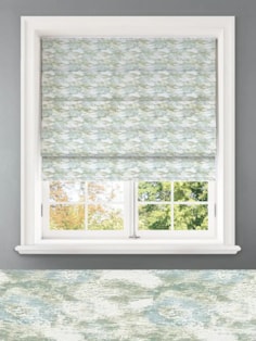 Allegany Seaglass Abstract Pattern Roman Blind