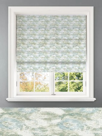 Allegany Seaglass Abstract Pattern Roman Blind