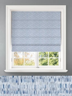 Hudson Cobalt Abstract Pattern Roman Blind