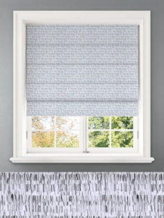 Hudson Graphite Abstract Pattern Roman Blind