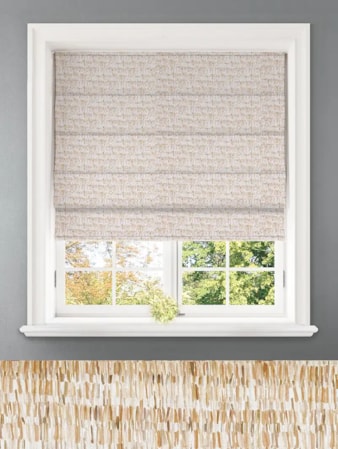 Hudson Ochre Abstract Pattern Roman Blind