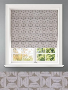 Penthouse Crescent Birch Geometric Pattern Roman Blind