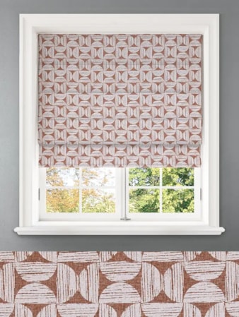 Penthouse Crescent Sandstone Geometric Pattern Roman Blind