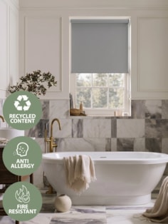 Alpine Grey Blackout Roller Blind