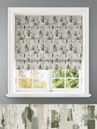 Westchester Fennel Abstract Pattern Roman Blind