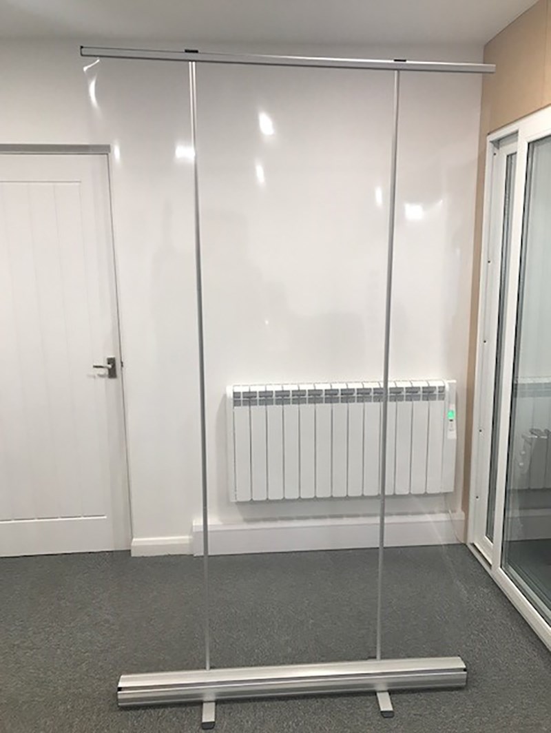 Workspace Divider Banner Screen 120x200cm