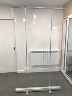 Workspace Divider Banner Screen 120x200cm