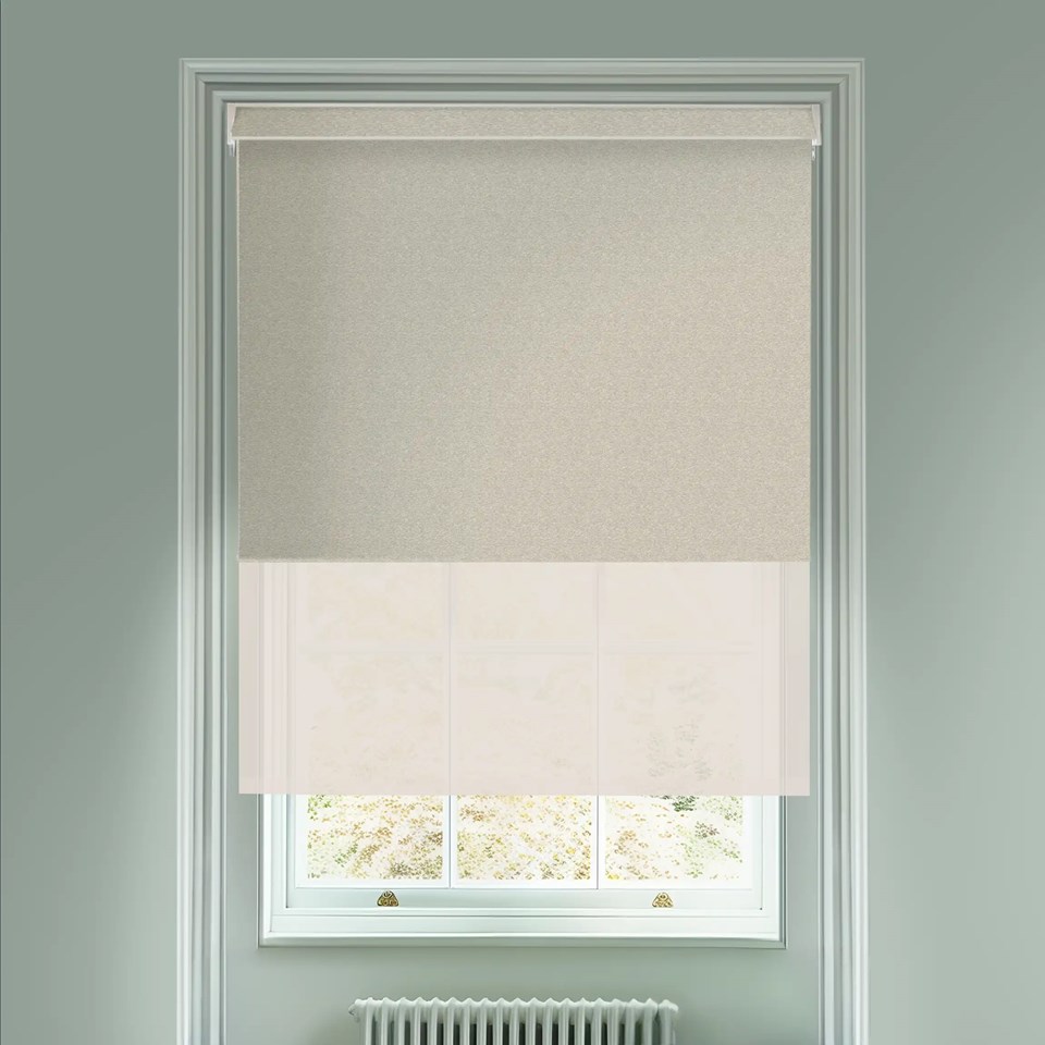 Amsterdam Oatmeal Blackout And Sheer Cream Electric Double Blind