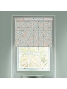 Apex Tangerine Geometric Electric Roller Blind