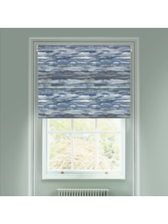 Aquarelle Stripe Denim Electric Roller Blind