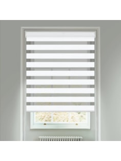 Piazza White Electric Vision Day and Night Blind