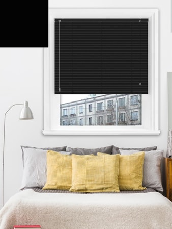 Matte Black 25mm Aluminium Venetian Blind Matte Black 25mm Aluminium Venetian Blind