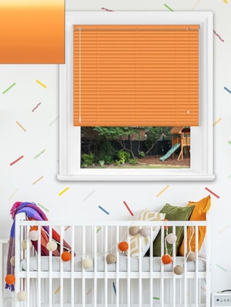 Matte Orange 25mm Aluminium Venetian Blind Matte Orange 25mm Aluminium Venetian Blind
