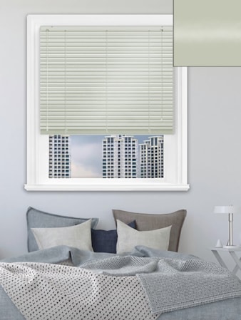 Gloss Light Grey 25mm Aluminium Venetian Blind Gloss Light Grey 25mm Aluminium Venetian Blind
