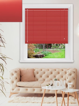 Matte Rouge 25mm Aluminium Venetian Blind Matte Rouge 25mm Aluminium Venetian Blind