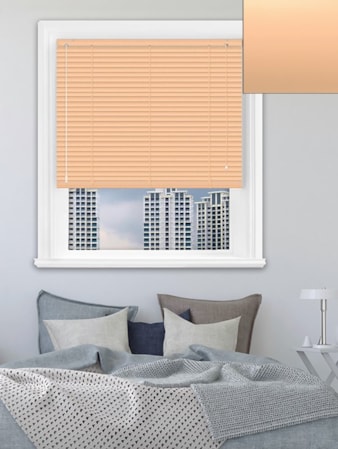 Matte Mellow Peach 25mm Aluminium Venetian Blind Matte Mellow Peach 25mm Aluminium Venetian Blind