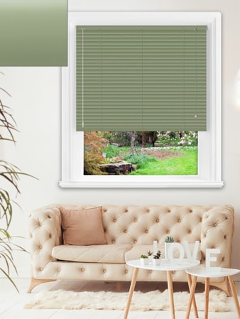 Matte Sea Breeze 25mm Aluminium Venetian Blind Matte Sea Breeze 25mm Aluminium Venetian Blind