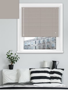 Matte Mushroom 25mm Aluminium Venetian Blind Matte Mushroom 25mm Aluminium Venetian Blind