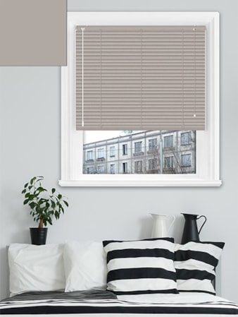 Matte Mushroom 25mm Aluminium Venetian Blind Matte Mushroom 25mm Aluminium Venetian Blind