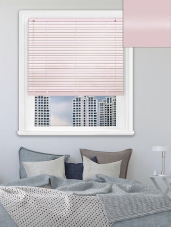 Gloss Pale Pink 25mm Aluminium Venetian Blind Gloss Pale Pink 25mm Aluminium Venetian Blind