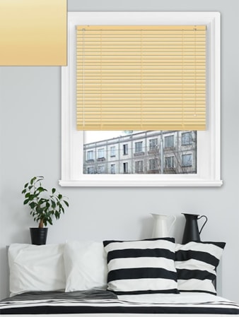 Matte Golden Yellow 25mm Aluminium Venetian Blind Matte Golden Yellow 25mm Aluminium Venetian Blind