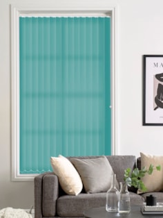 Aztec Teal 89mm Daylight Vertical Blind Aztec Teal 89mm Daylight Vertical Blind