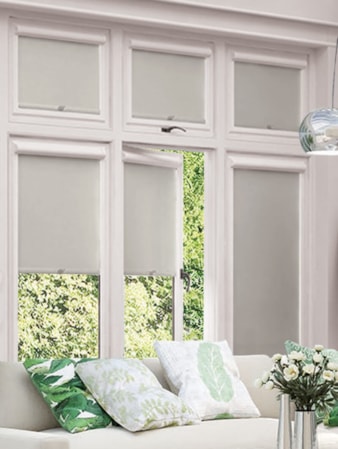 Blackout Light Grey Perfect Fit Roller Blind Blackout Light Grey Perfect Fit Roller Blind