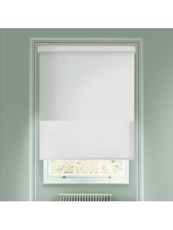 Blackout Magnetic Grey and Sheer Metal Electric Double Roller Blind Blackout Magnetic Grey and Sheer Metal Electric Double Roller Blind