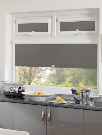 Blackout Windsor Dark Grey Perfect Fit Roller Blind Blackout Windsor Dark Grey Perfect Fit Roller Blind