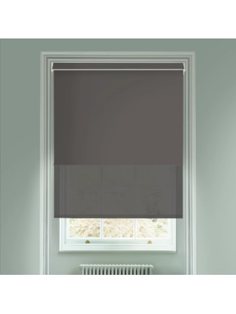 Blackout Windsor Dark Grey & Sheer Dark Grey Electric Double Roller Blind Blackout Windsor Dark Grey & Sheer Dark Grey Electric Double Roller Blind
