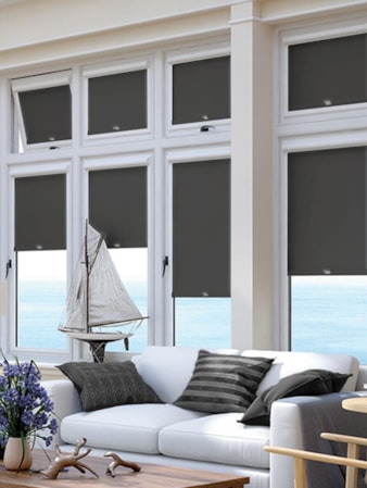 Blackout Zinc Perfect Fit Roller Blind Blackout Zinc Perfect Fit Roller Blind