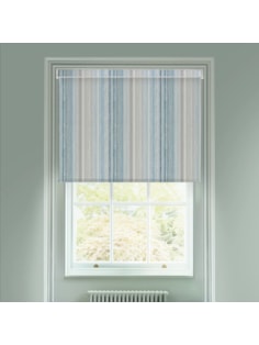 Bottesford Stripe Coastal Blue Electric Roller Blind