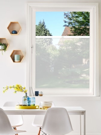 Perfect Fit Sheer White Bottom Up Blind Perfect Fit Sheer White Bottom Up Blind