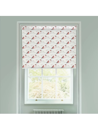 Bullfinch Electric Roller Blind by Lorna Syson Bullfinch Electric Roller Blind by Lorna Syson