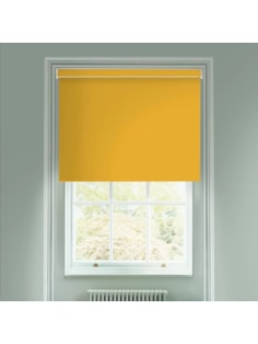 Buttercup Yellow Blackout Electric Roller Blind