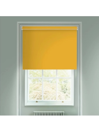 Buttercup Yellow Blackout Electric Roller Blind