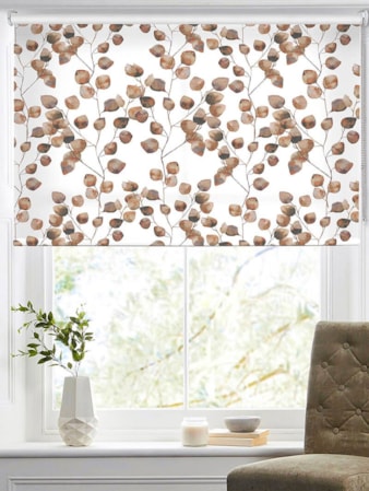 Climbers Autumn Floral Leaf Roller Blind Climbers Autumn Floral Roller Blind