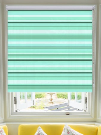 Coastal Stripe Ocean Roller Blind Coastal Stripe Ocean Roller Blind