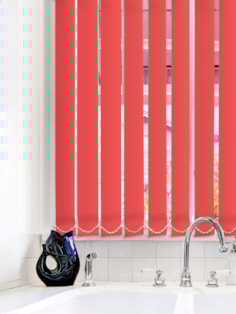Light Filtering Red 89mm Fire Retardant Vertical Blind Light Filtering Red 89mm Fire Retardant Vertical Blind