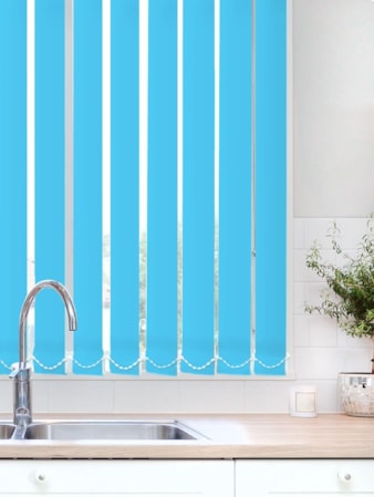 Light Filtering Cyan 89mm Vertical Blind Replacement Slats Light Filtering Cyan 89mm Vertical Blind Replacement Slats